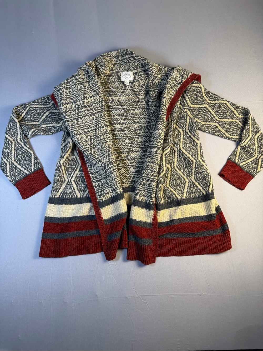 Stunning St John’s Bay Women’s Cozy Print Cardigan Size Medium - Picture 3 of 5